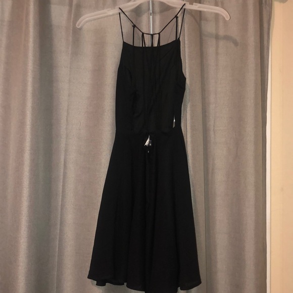 Black Open Back Dress - Picture 2 of 2